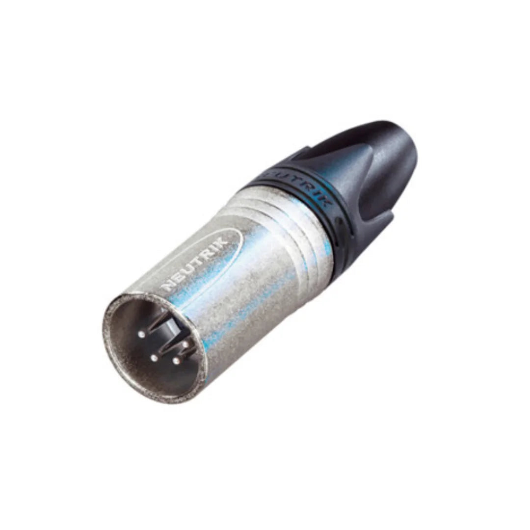 Neutrik - NC4MXX - XLR cable connector male 4-pole, Nickel housing and silver contacts - XX Series