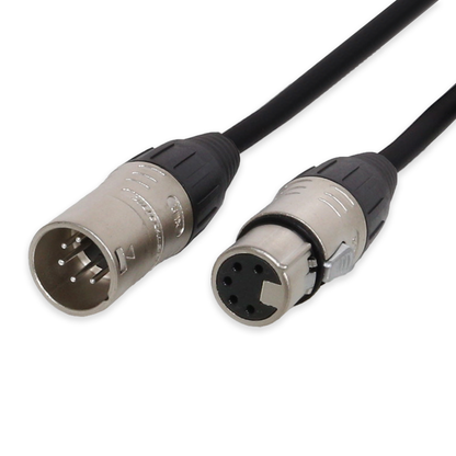 XLR Cable - 5 Pin SCSM5/SCSF5 Connector AWG 24 for DMX - 0.6m-50m