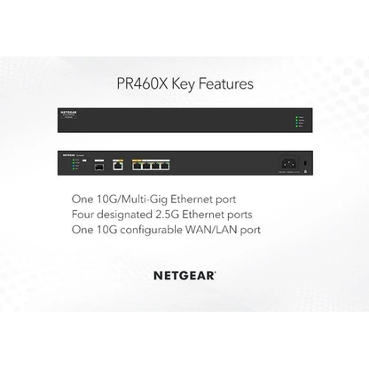 PR460X 10G/Multi-Gigabit Dual-WAN Pro Router with Insight Cloud Management