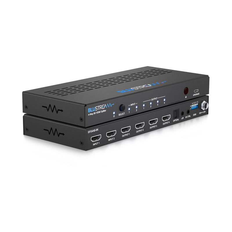 SP24AB-8K - 4-Way 8K HDMI Splitter