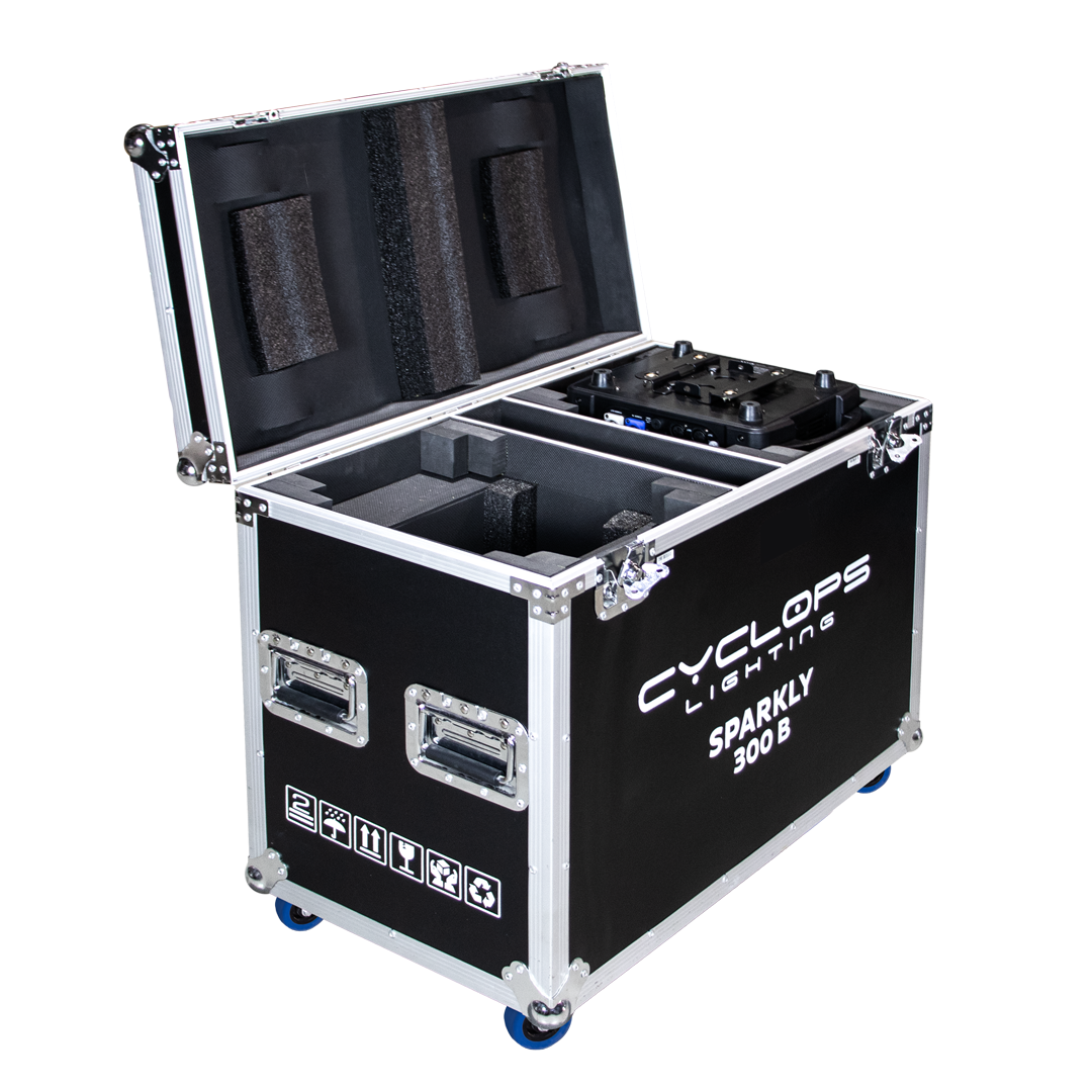 Flight Case - Sparkly 300B - 2 Fixtures
