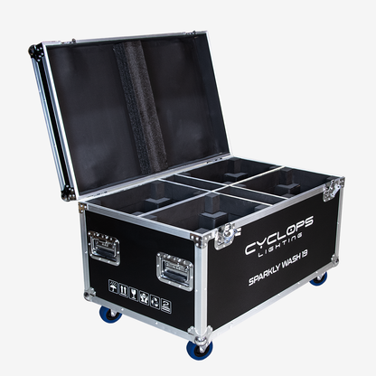 Flight Case - SPARKLY WASH 19  - 4 fixtures