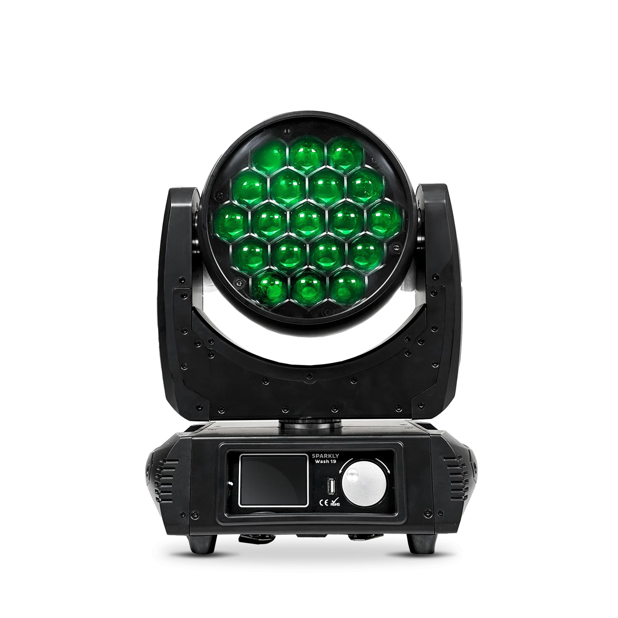 SPARKLY WASH 19 -  19x15W RGBW LED Zoom Wash Moving Head
