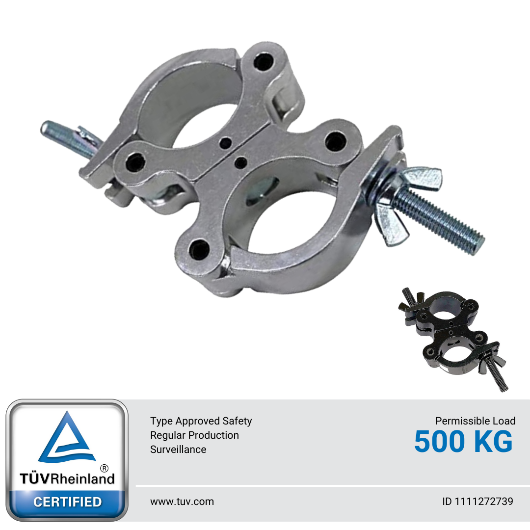 Swivel Coupler Clamp for 50 mm Tube (Double Clamp) - 300 Kg - TT-CUP215-T50W30