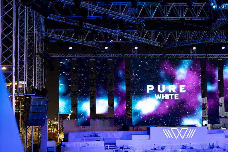 Slider image for Pure White Dubai Opens with Adamson Systems, Visiotek and Cyclops Lighting