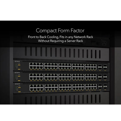 XSM4344C 40x10G/Multi-Gig PoE++ (196W base, up to 1,676W) and 4xQSFP28 100G Managed Switch