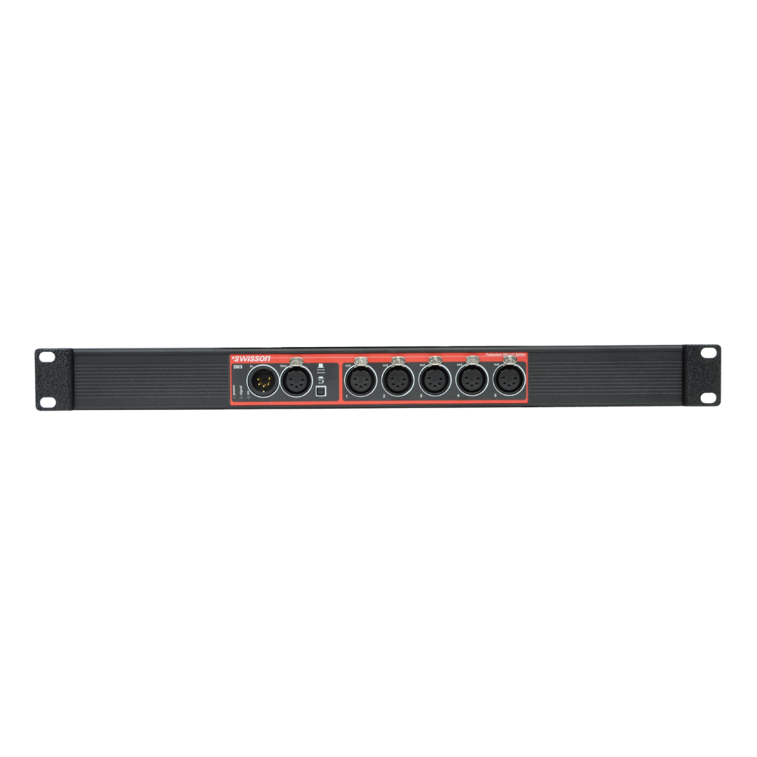Swisson - XSP-5R- DMX Splitter Single-Rack- 5 outputs- 5pin XLR