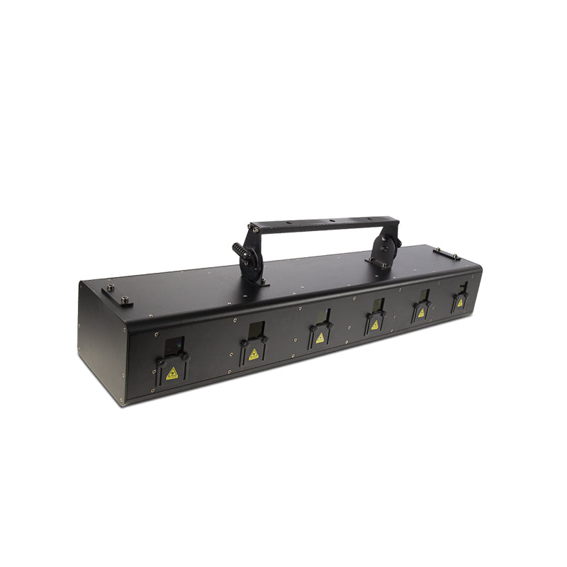 COMET 62500 - Laser bar with 6 x 2500 mW RGB full color animation laser array